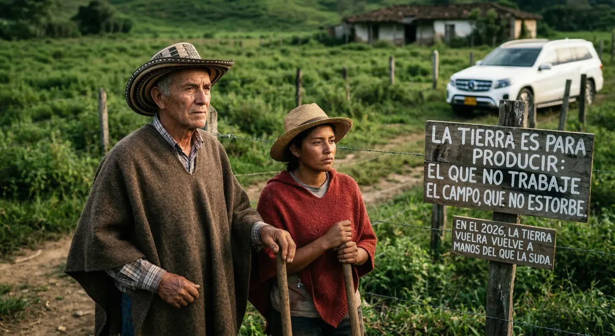 La tierra es para producir: El que no trabaje el campo, que no estorbe