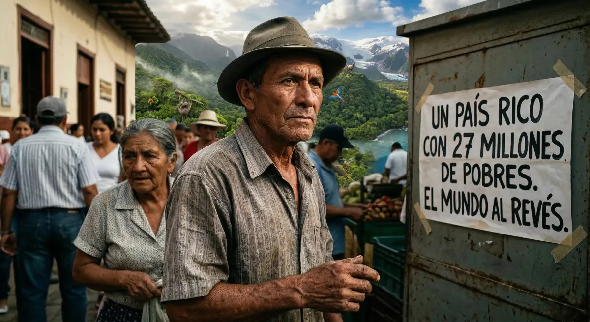 Un país rico con 27 millones de pobres: El mundo al revés