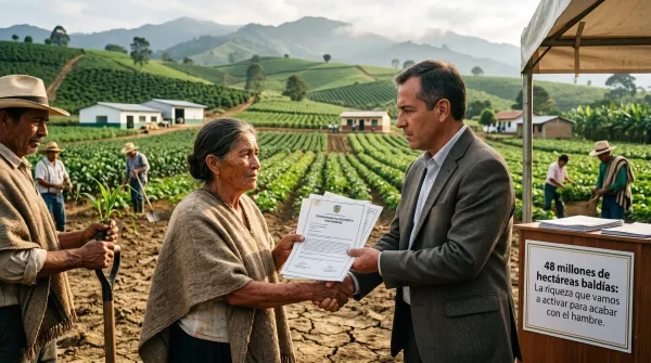 48 millones de hectáreas baldías: La riqueza que vamos a activar para acabar con el hambre