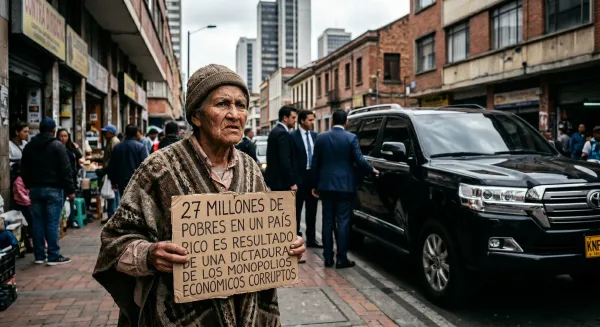 La verdadera dictadura en Colombia: Los monopolios que tienen pasando hambre a nuestros verdaderos dueños